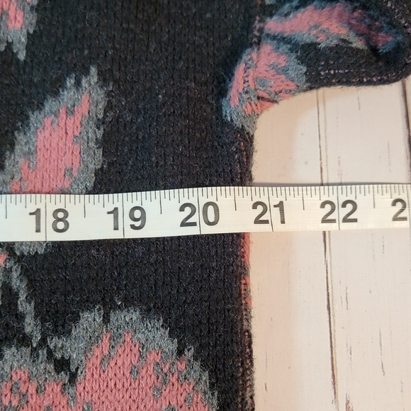 Great Times Vintage Made in USA Floral Mock Turtle Neck Sweater Women's Unsized - Picture 5 of 14